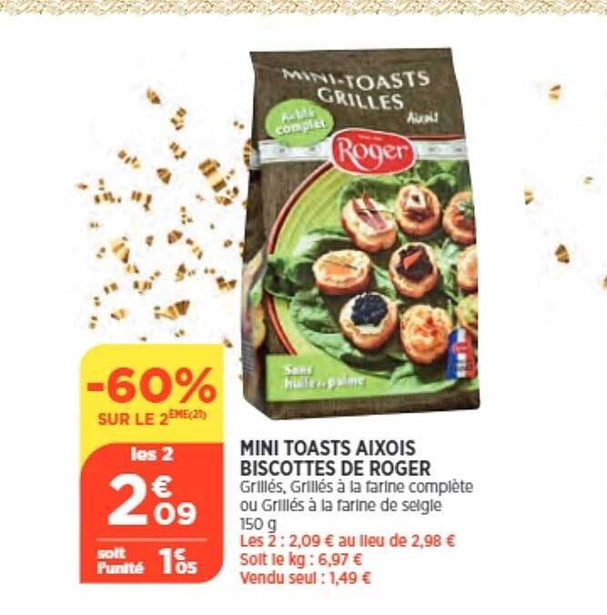 Mini Toasts Aixois Biscottes De Roger