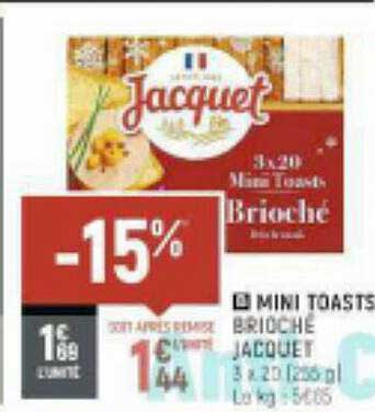 Mini Toasts Brioché Jacquet