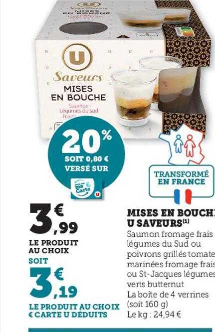 mises en bouche u saveurs