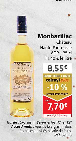 monbazillac château haute-fonrousse aop