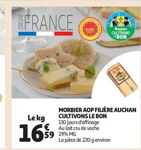 morbier aop filière auchan cultivons le bon