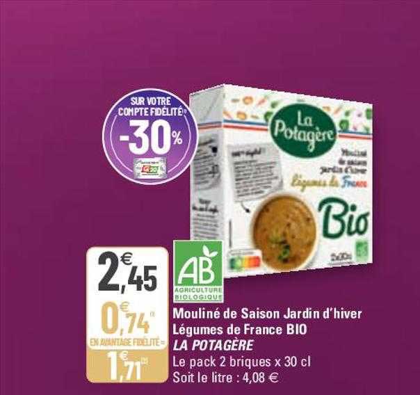 mouliné de saison jardin d'hiver légumes de france bio la potagère