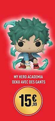 my héro académia deku avec des gants