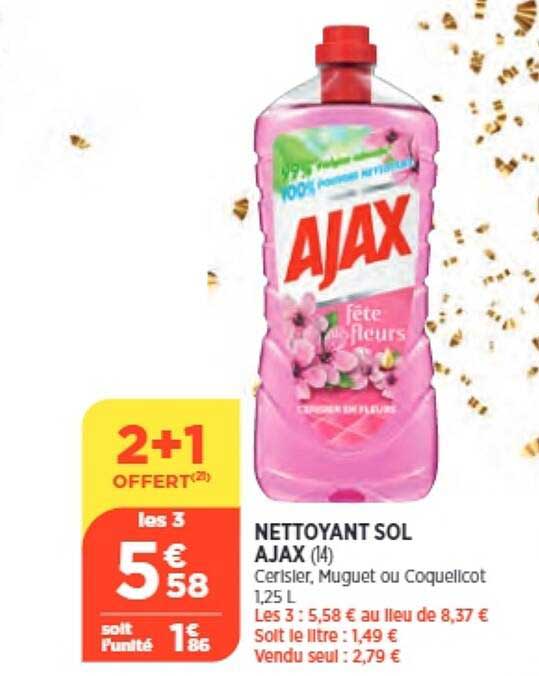Nettoyant Sol Ajax