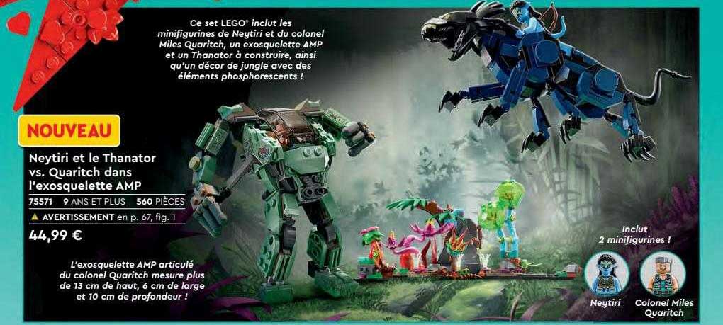 neytiri et le thanator vs. quaritch dans l'exosquelette amp