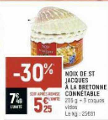 noix de st jacques à la bretonne connétable