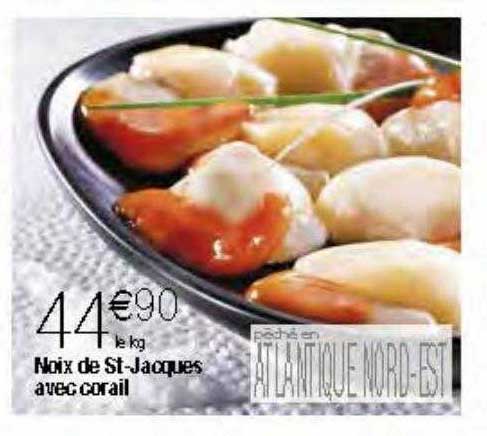 noix de st-jacques avec corail