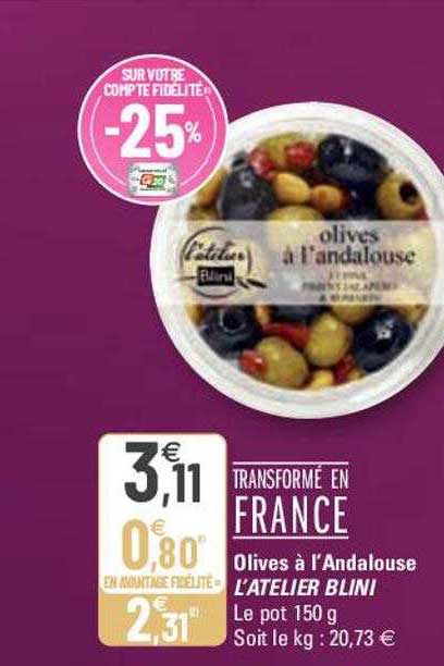 olives à l'andalouse l'atelier blini