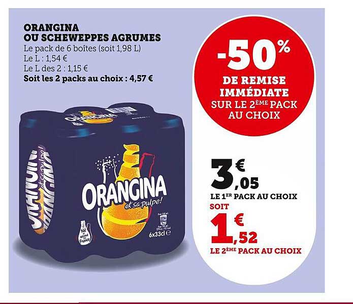 Orangina Ou Schweppes Agrumes