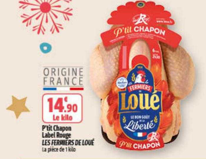 p'tit chapon label rouge les fermiers de loué