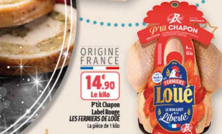 p'tit chapon label rouge les fermiers de loué