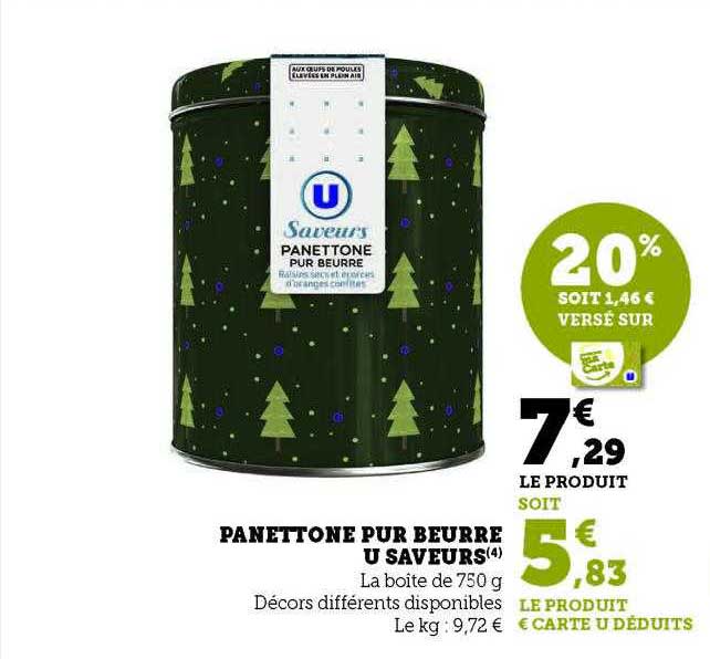 Panettone Pur Beurre U Saveurs