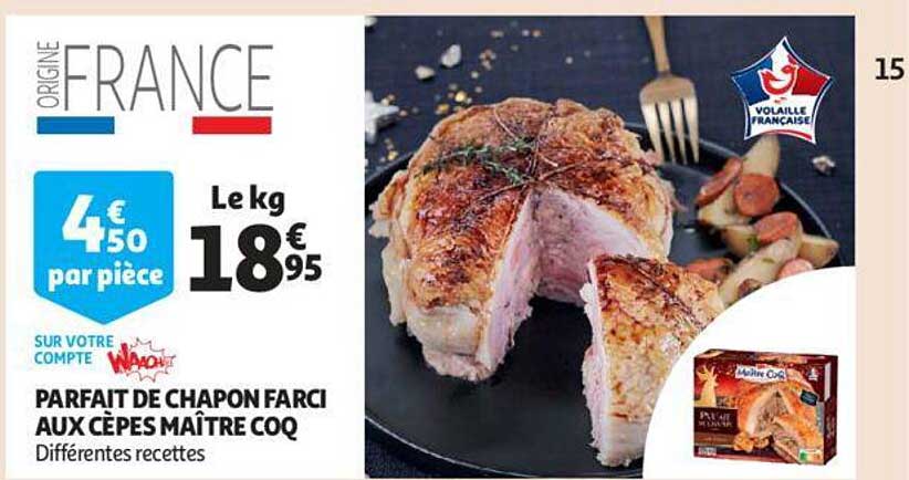 parfait de chapon farci aux cèpes maître coq
