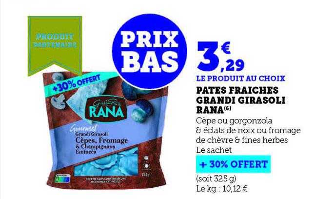 pâtes fraîches grandi girasoli rana