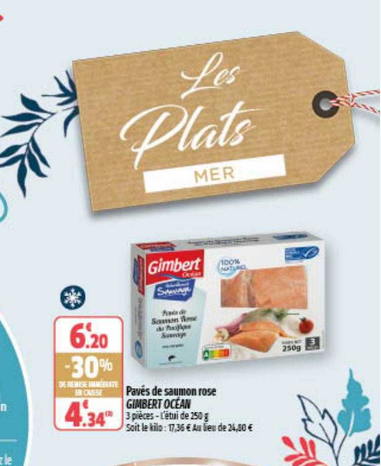 pavés de saumon rose gimbert océan