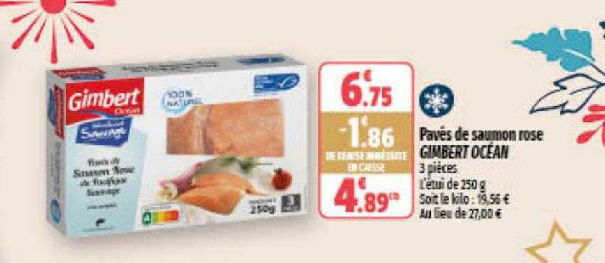 pavés de saumon rose gimbert océan
