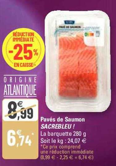 Pavés De Saumon Sacrebleu !