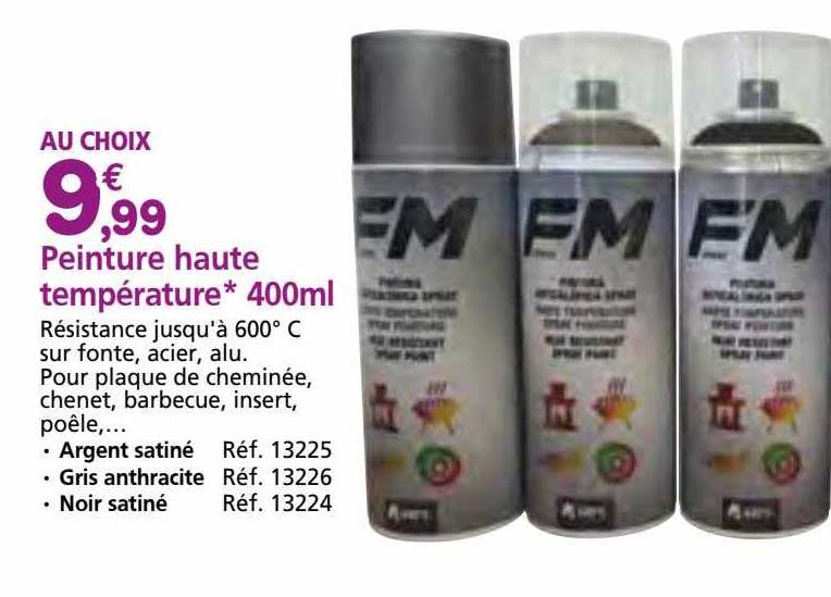 peinture haute température 400ml em
