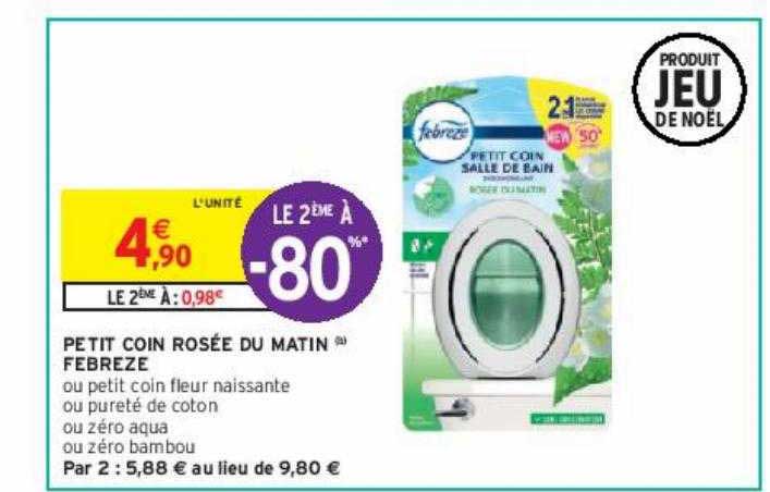 petit coin rosée du matin febrèze