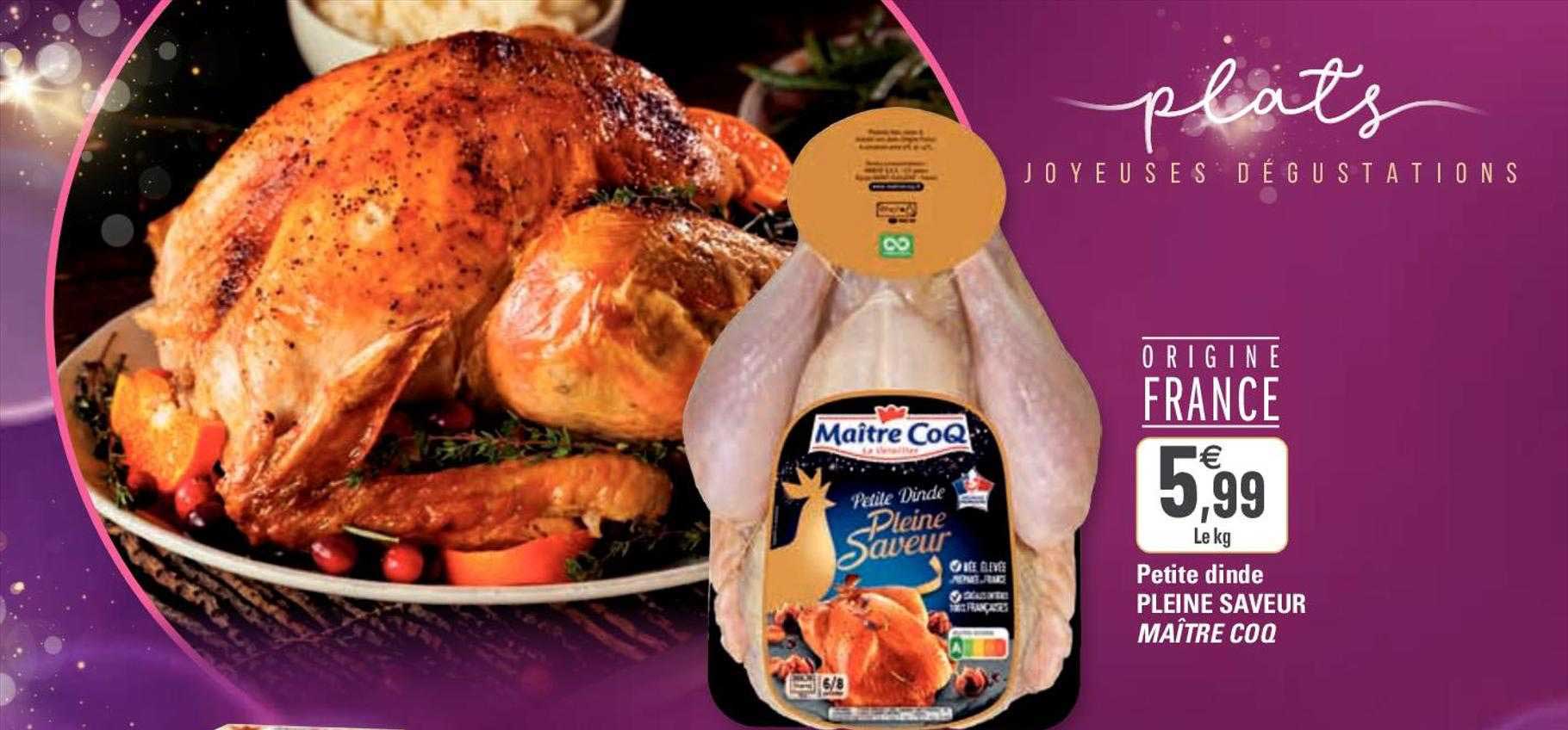 petite dinde pleine saveur maître coq