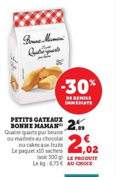 petits gâteaux bonne maman