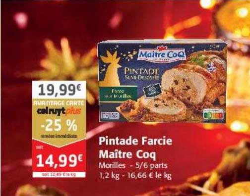 pintade farcie maître coq