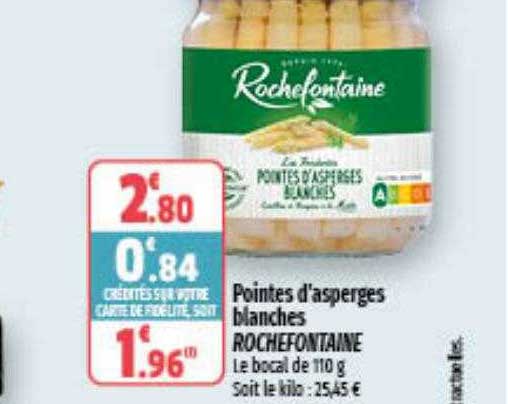 pointes d'asperges blanches rochefontaine