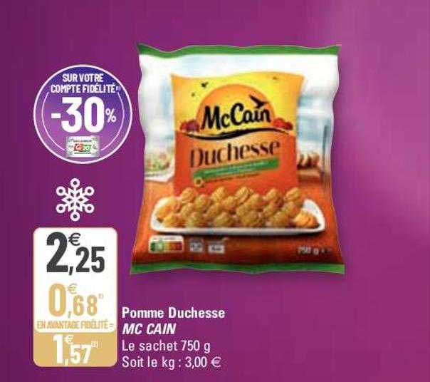 pomme duchesse mc cain