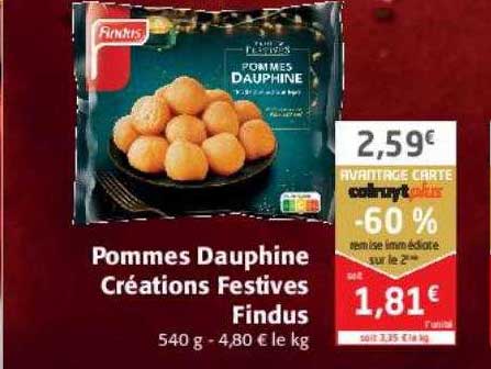 Pommes Dauphine Créations Festives  Findus