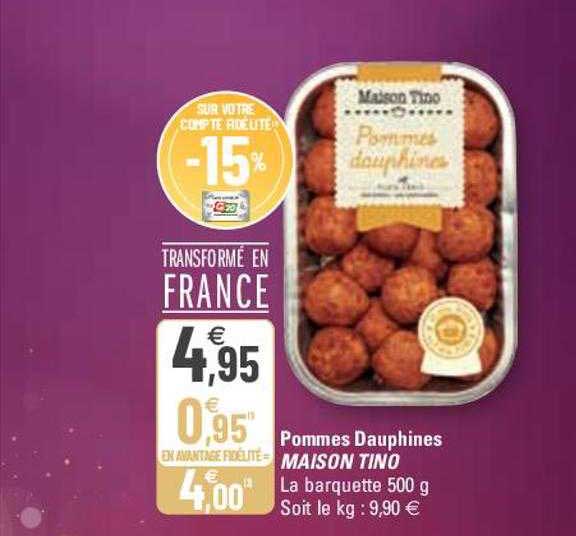 Pommes Dauphines Maison Tino