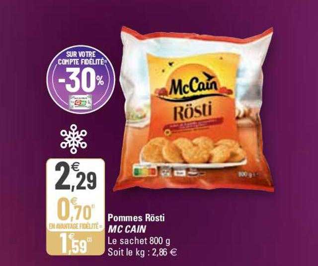 pommes rösti mc cain