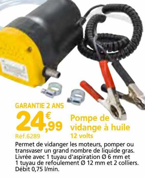 pompe de vidange à huile 12 volts