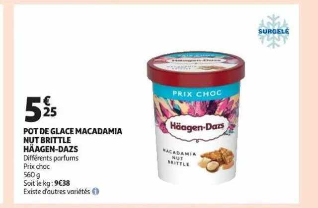 pot de glace macadamia nut brittle häagen-dazs