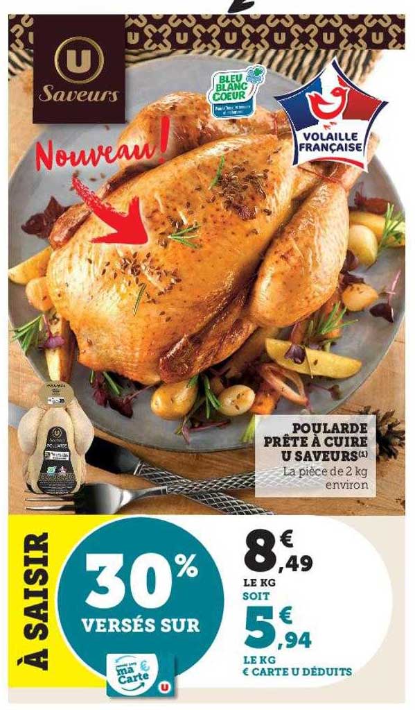 poularde prête à cuire u saveurs