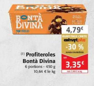profiteroles bontà divina