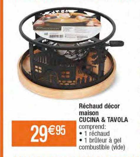 réchaud décor maison cucina & tavola