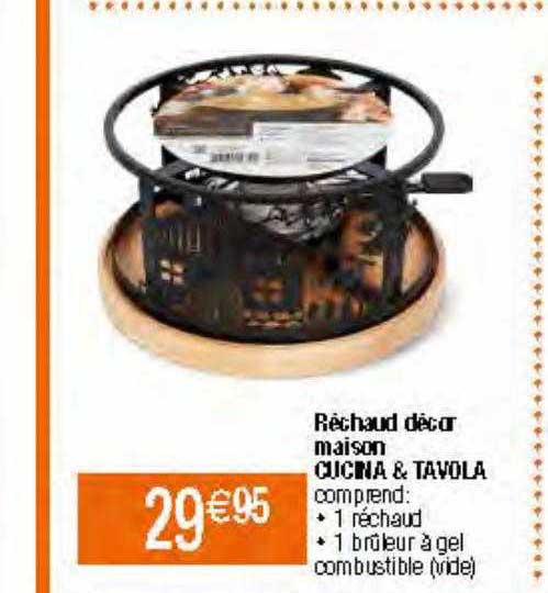 réchaud décor maison cucina & tavola