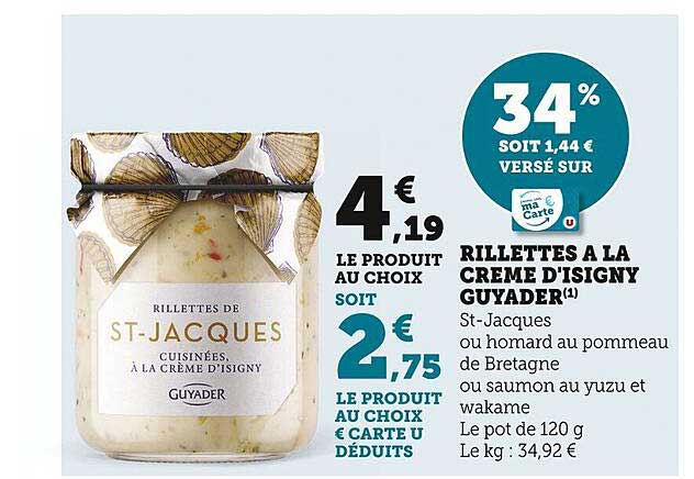 rillettes à la crème d'isigny guyader