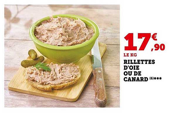 rillettes d'oie ou de canard