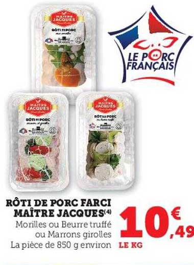 rôti de porc farci maître jacques