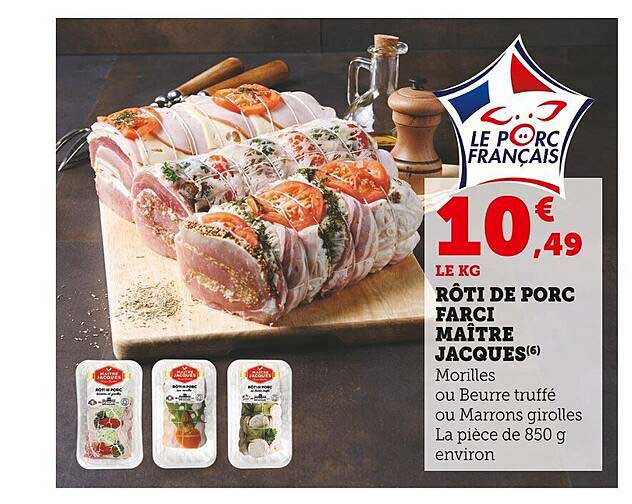 rôti de porc farci maître jacques