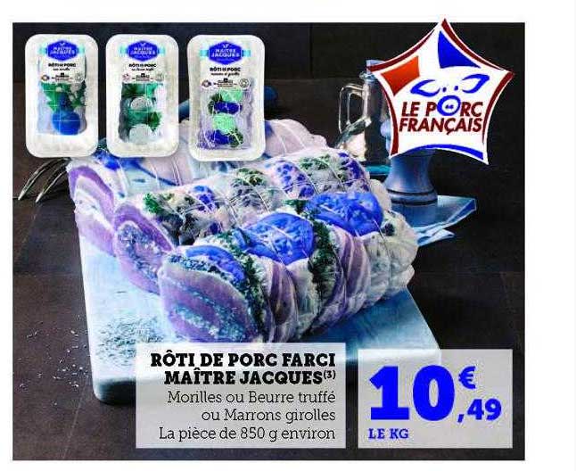 rôti de porc farci maître jacques