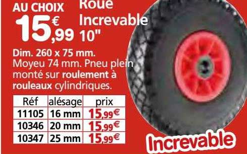 roue increvable 10"