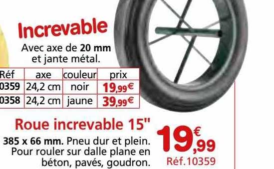roue increvable 15"