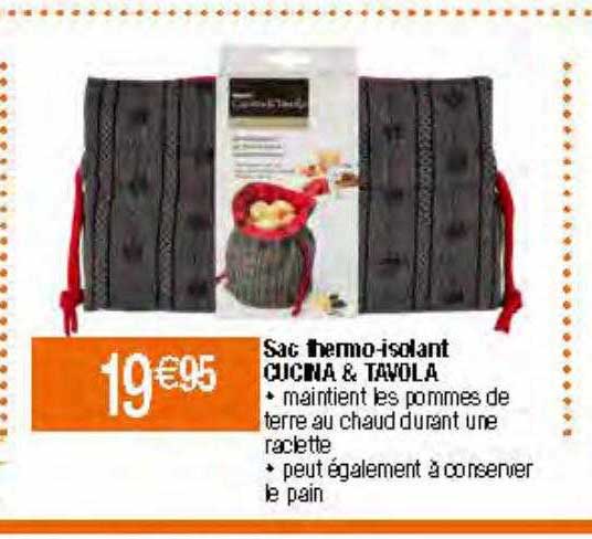 sac thermo-isolant cucina & tavola