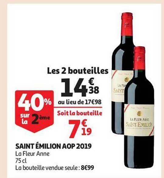 saint émilion aop 2019 la fleur anne