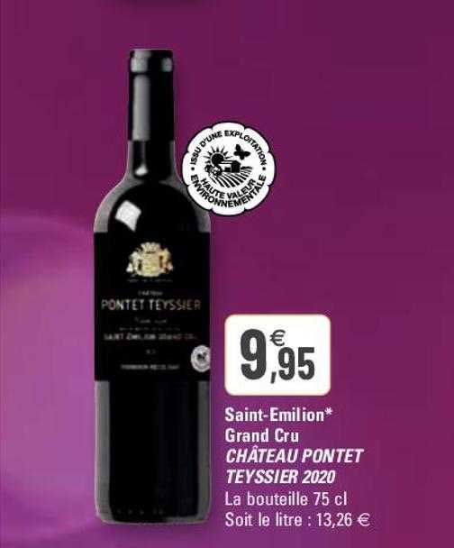 saint-émilion grand cru château pontet teyssier 2020