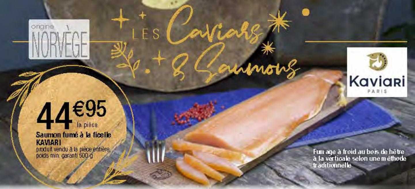 saumon fumé à la ficelle kaviari