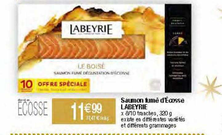 saumon fumé d'écosse labeyrie