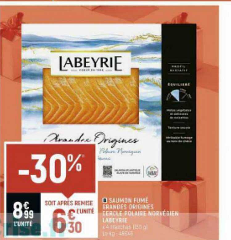 saumon fumé grandes origines cercle polaire norvégien labeyrie